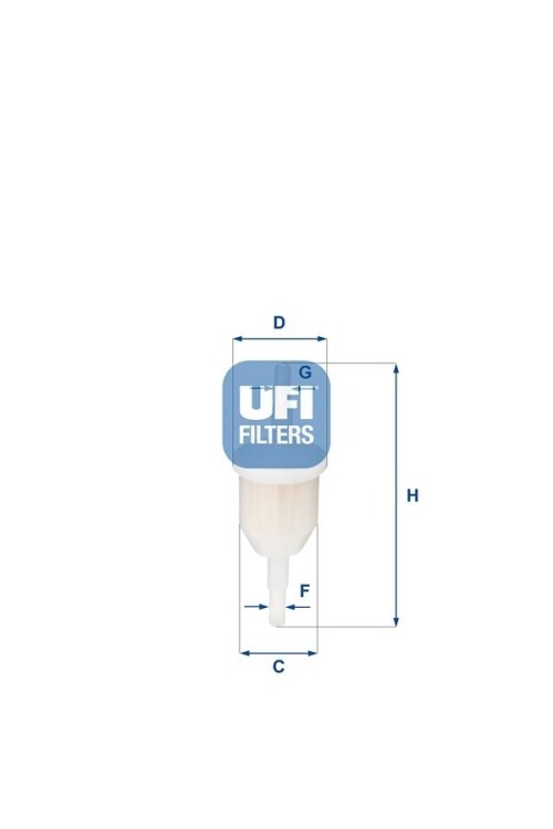 ŞEFFAF BENZİN ARA FİLTRE KÜÇÜK TİP ÜNİVERSAL