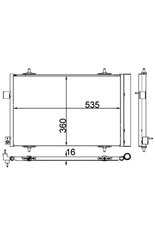 A/C-Kondensator CITROEN C5 / PEUGEOT 407