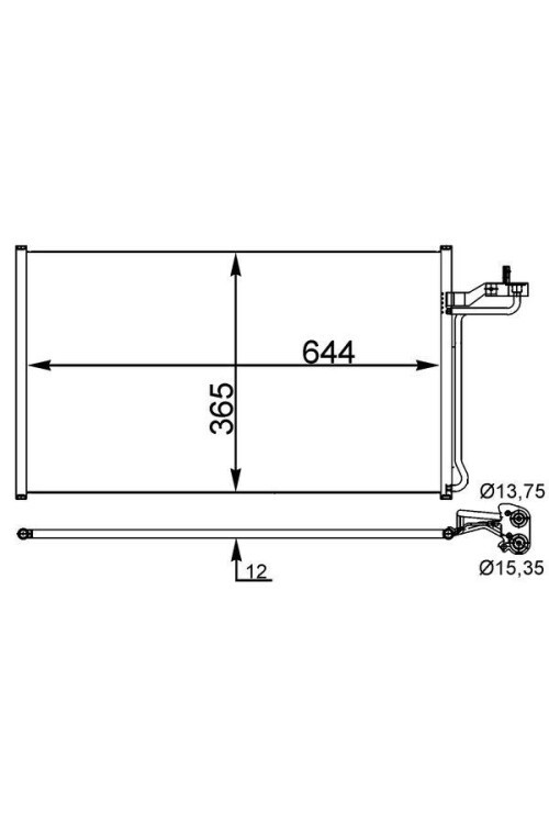 A/C-Kondensator VOLVO C30/C70 II/S40 II