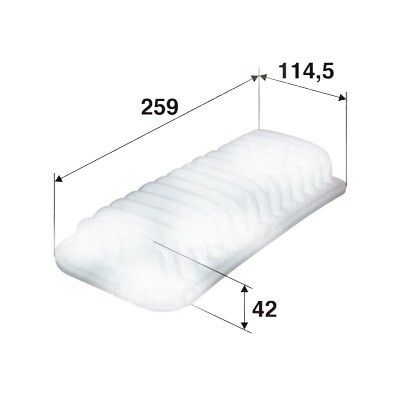 HAVA FİLTRESİ TOYOTA YARIS 1.3L 2SZ-FE SCP12 99-05 1.0L 1SZ-FE SCP10 99-05 1.0L 1KR-FE KSP90 06-11 / DAIHATSU SIRION 1.0L 1KR-FE M300 05-> / P107 05> 