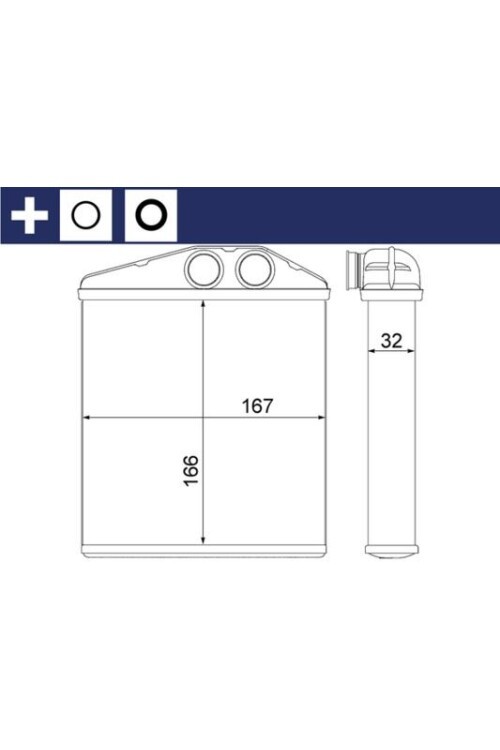 KALORİFER RADYATÖRÜ CORSA C-TIGRA TWINTOP 1.2-1.4-1.8-1.3CDTI-1.7CDTI 00> 170x160 8FH351313531