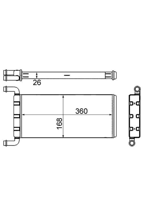 KALORIFER RADYATORU MERCEDES SPRINTER B906 . VW CRAFTER 30-35-50