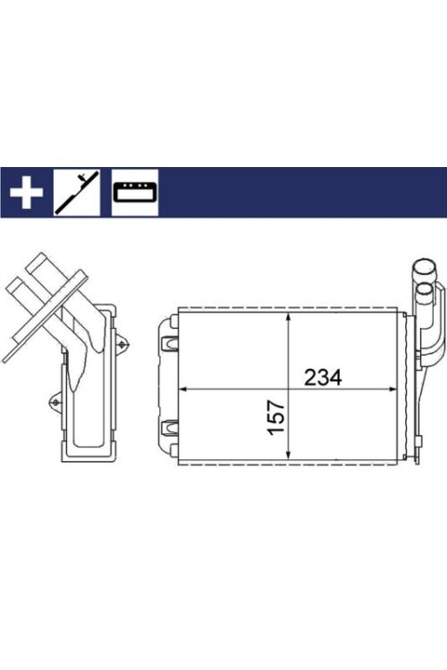 KALORİFER RADYATÖRÜ MGN I-CLIO I-R19 234x157X42