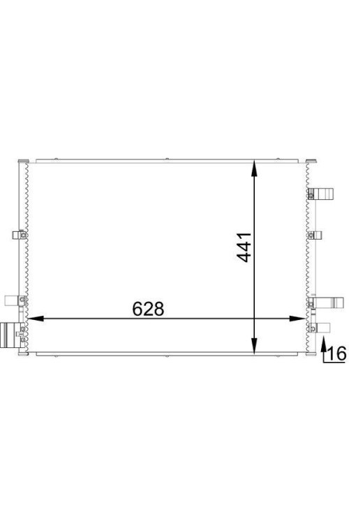 KLİMA KONDENSERİ FORD MONDEO III 1.8-2.0TDCİ-2.5İ V6 00 > OTO 670x451x16 AL/AL