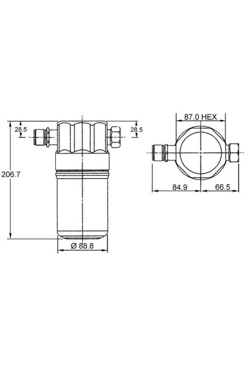 KLİMA KURUTUCU A4-A6-80-90 PASSAT 1.6-1.8-2.0-2.3-2.8 V6-1.9TDI 96-00