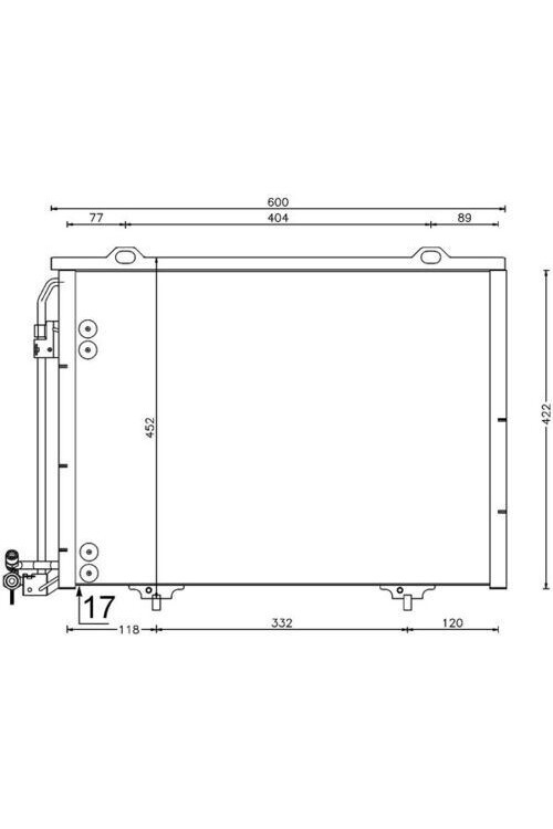 KLIMA RADYATORU MERCEDES W202 S202 C208 A208 W210 S210 R170