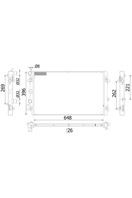 Kühlmittelkühler AUDI A1