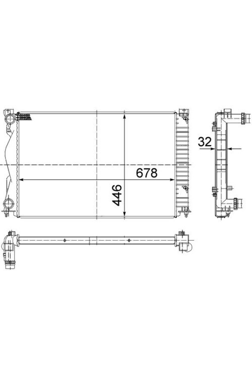 Kühlmittelkühler AUDI A6 2.0 MT