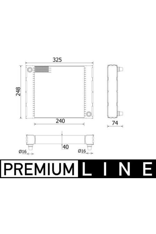 Kühlmittelkühler BMW 5/6/7 F01.F10.F13