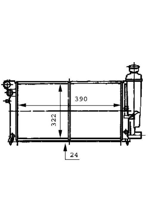 Kühlmittelkühler CITROEN SAXO/PEUGE 106 II