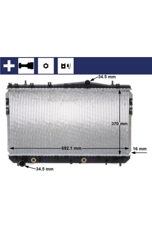 Kühlmittelkühler DAEWOO/CHEV OPTRA/EXCELLE