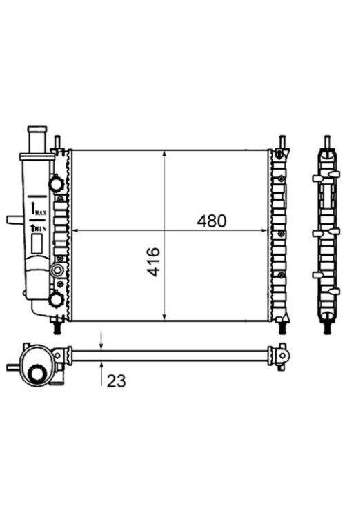Kühlmittelkühler FIAT BRAVO / MAREA