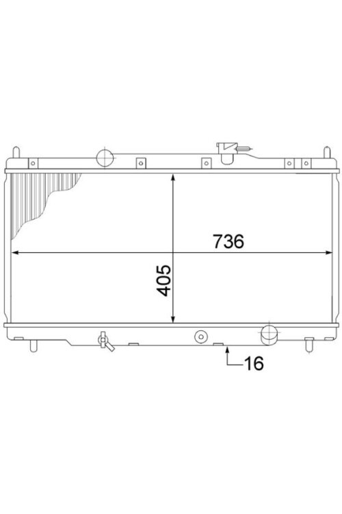 Kühlmittelkühler HONDA CR-V 02-