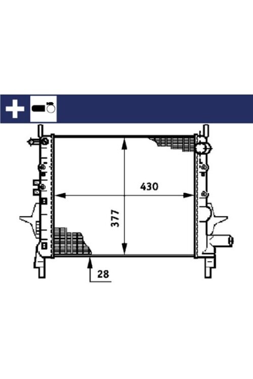 Kühlmittelkühler RENAULT TWINGO 1.2