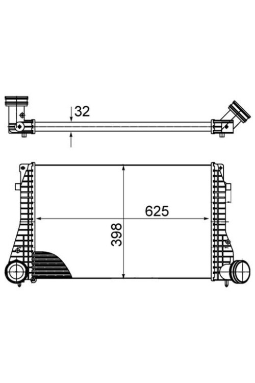 Ladeluftkühler AUDI A3/S3 VW GOLF