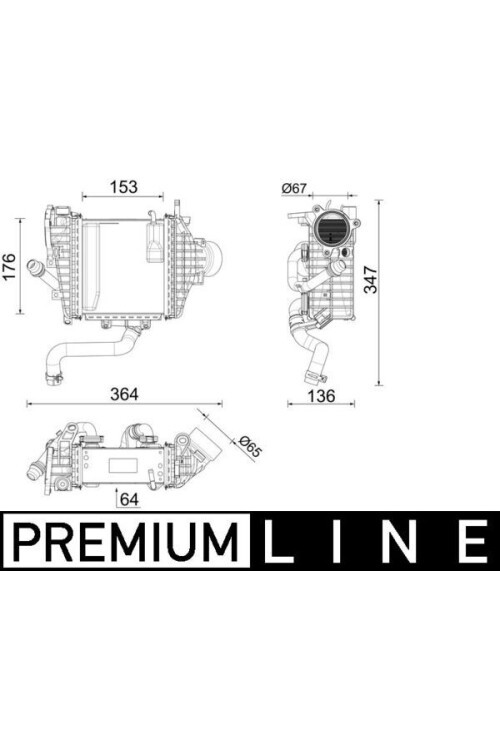 Ladeluftkühler MERCEDES GLE 300 D
