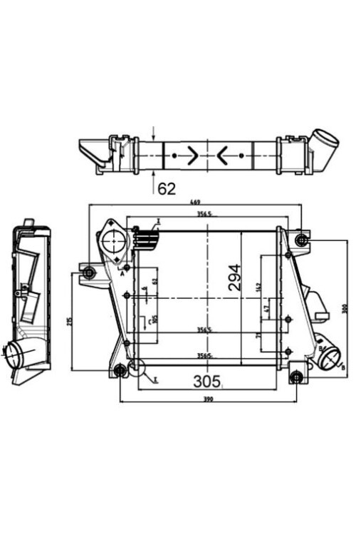 Ladeluftkühler NISSAN X-TRAIL T30 2.2D
