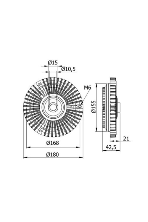 Lüfterkupplung MB G-CLASS W461 89-