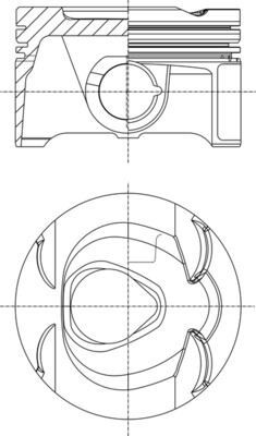 PISTON 82.00MM STD W204 C180 C200 S212 E200 C207 E200 07- M271.820