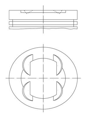 PISTON SEGMAN 86.4 mm BMW S50 B32 E36 M3 3.2
