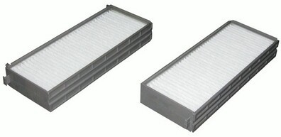 POLEN FİLTRESİ HYUNDAI SONATA 2.0L G4JP 01-04 / SANTA FE 2.0L dizel 2.0L 2.4L 2.7L benzinli 01-06 PLASTİK ÇERÇEVELİ - ÇİFTLİ