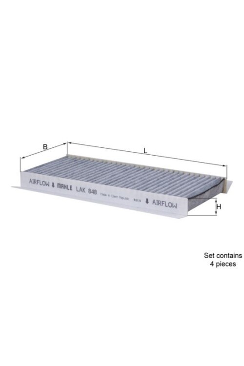POLEN FİLTRESİ KARBONLU Cabin air filter element with activated carbon