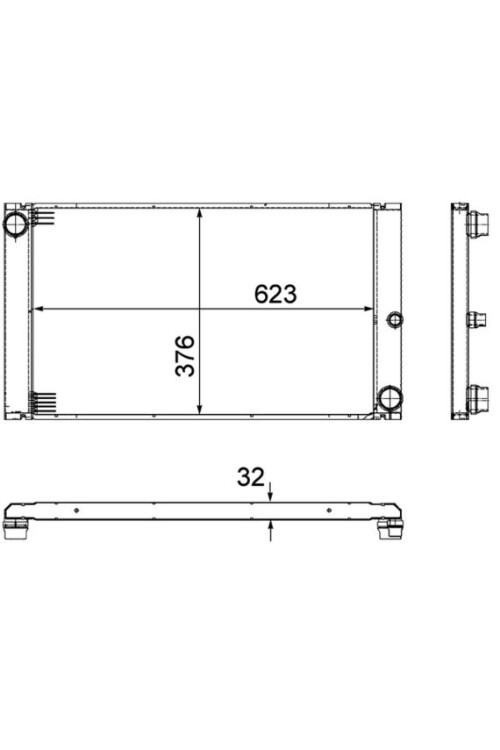 RADYATÖR BMW E65 730D 02 > 730 LD 05 > 745D 05 >