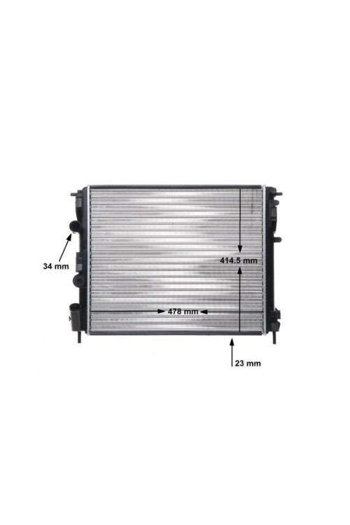 RADYATÖR CLIO II-KNG -LOGAN-SOLENZA-1.5DCİ-1.4-1.6 16V-1.9DTI AC MEK 480x415x34