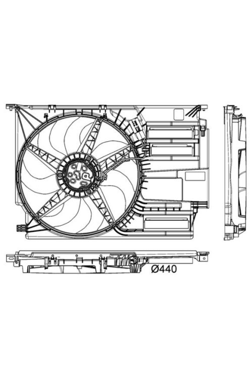 RADYATOR FANI KOMPLE BMW F45 F46 F48 F49 F39 . MINI F54 F55 F56 F57 F60