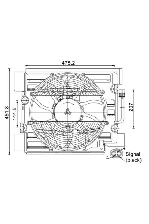 RADYATOR FANI KOMPLE BMW M52 M54 M62 E39