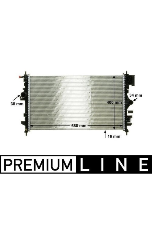 RADYATÖR INSIGNIA-SAAB 9-5 1.6-1.8 08 > AC MEK 680x398x16