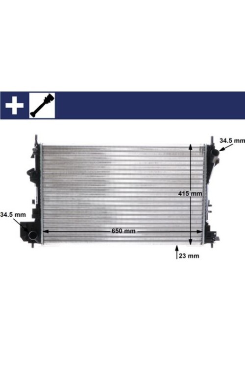 RADYATÖR VECTRA C-SIGNUM 1.6-1.8 16V 02 > AC KLİMASIZ MEK 650x405x23 8MK376771201