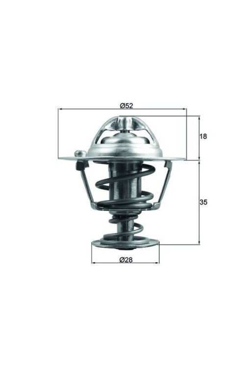 TERMOSTAT 78c HONDA CIVIC 1.4L 1.5L 1.6L D14. D15. D16. B16. 87-> / HR-V 1.6L D16W1 99-07 / CR-Z 1.5L LEA1 10-> / CITY JAZZ 1.4L L13Z1 08-> / CR-V 2.0
