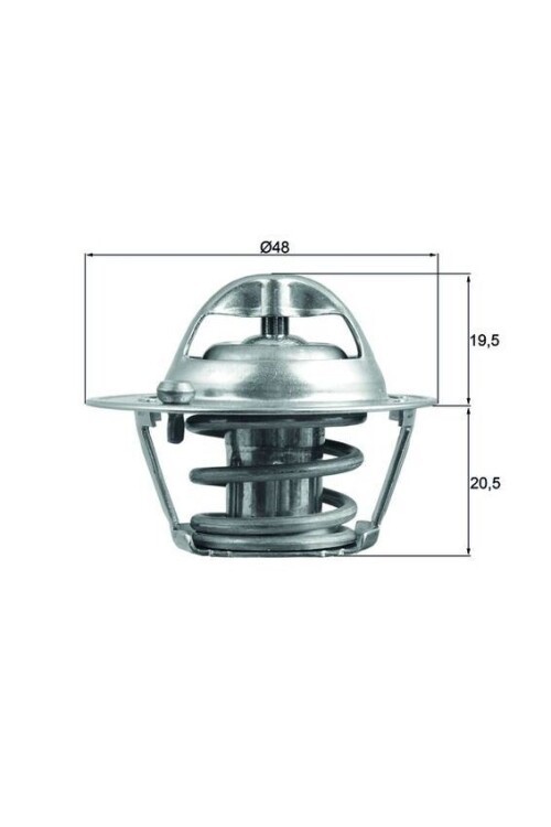 TERMOSTAT 82 C TEK FORD FİESTA-FOCUS-MONDEO 95> 1.25-1.4-1.6 BENZİNLİ Thermostat insert