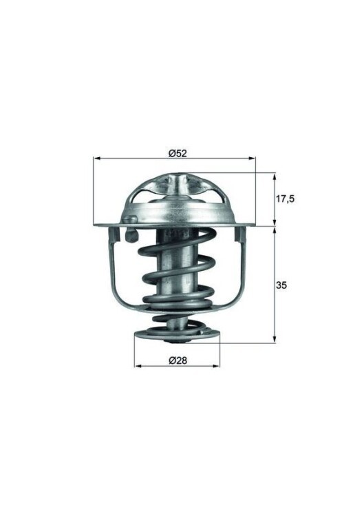 TERMOSTAT 82c - CONTALI HONDA CIVIC 1.6L 1.8L R16A R18A FD6 FD7 FK2 FC 07-> / CITY 1.4L L13A8 GE4 02-08 / JAZZ 1.4L L13A1 GD1 02-07 / CR-V 2.0L R20A2 