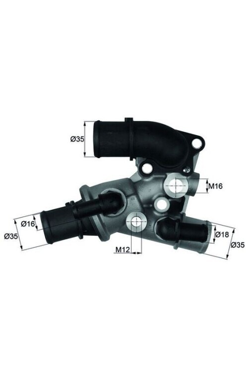 TERMOSTAT KOMPLE FIAT FIORINO Pick up 146 80C