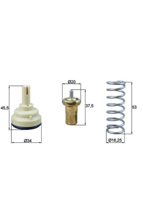 TERMOSTAT VW JETTA IV 162. 163 105C