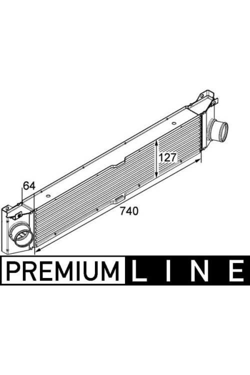TURBO RADYATÖRÜ INTERCOOLER DUCATO-BOXER-JUMPER 2.2-2.3-3.0 D 06 > 740x127x50