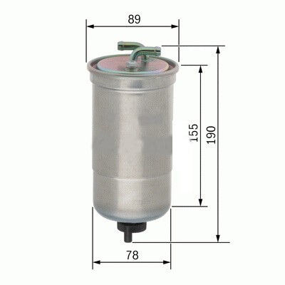 x YAKIT FİLTRESİ CIVIC 1.7 CDTİ 02 > ACCORD VIII 2.2 CDTİ 04 > WK853/16 x