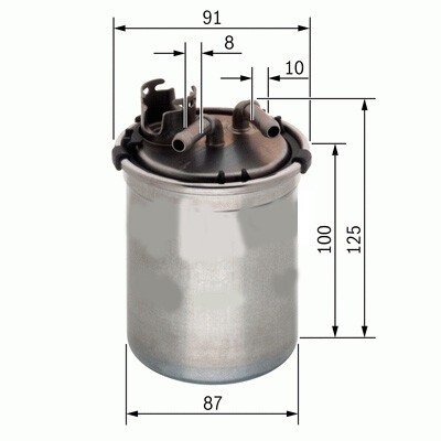 x YAKIT FİLTRESİ POLO IV 1.9 TDI 01/02 > FABIA II-CORDABA III-IBIZA IV 1.9TDI WK823/3 x