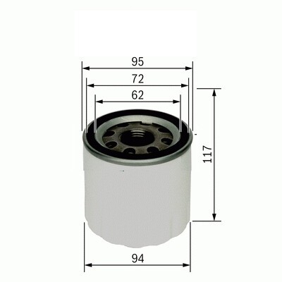 YAĞ FİLTRESİ HYUNDAI STAREX 2.5L D4BH. 4D56 TC TCI 96-08 2.5L D4CB CRDi 02-> / H-1 2.5L LIBERO 04-> / KIA BONGO K2500 2.5L D4BH TCI 04-> 2.9L CRDI K29