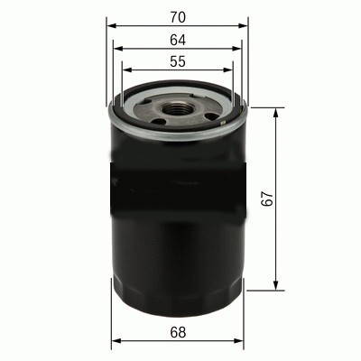 YAĞ FİLTRESİ OPEL AGILA B 1.0L 1.2L / CHEVROLET KALOS. AVEO. MATIZ. SPARK 1.0L 1.2L 03-> / SUZUKI SWIFT 90-> / ALTO. MARUTTI 86-> / DAIHATSU TERIOS 97