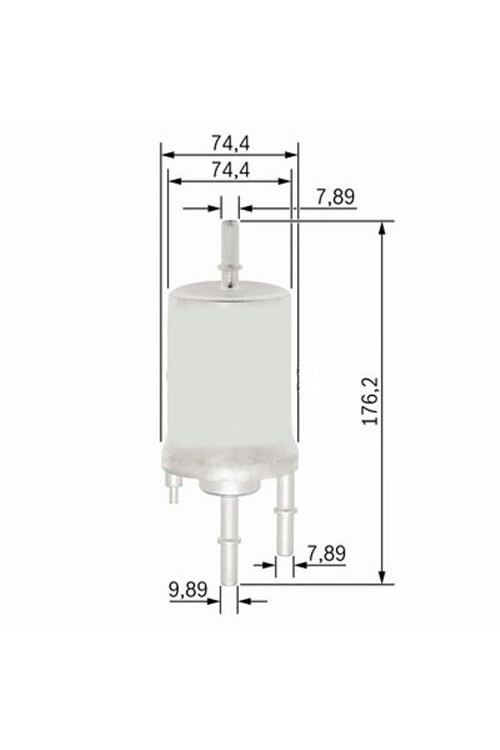YAKIT FİLTRESİ AUDI A4 1.8T 02-04 - A6 2.4-3.0 04-06 - A8 6.0 03-10 x