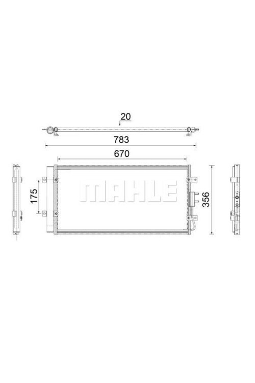 A-C CONDENSER HYUNDAI H350