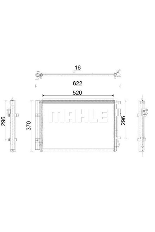 A-C CONDENSER HYUNDAI I20 1.2
