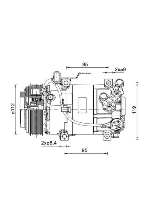 A/C-Kompressor HYUNDAI I10 1.0 TCI