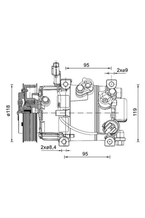 A/C-Kompressor HYUNDAI I20 1.2 TCI