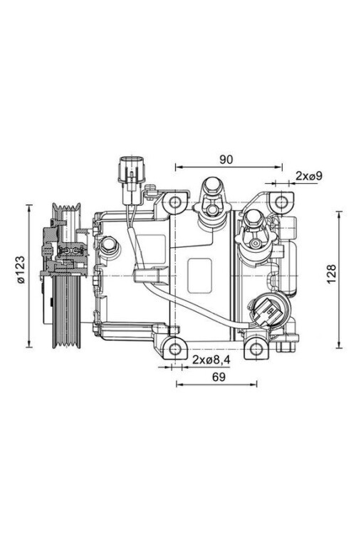 A/C-Kompressor HYUNDAI I20 1.4 TCI