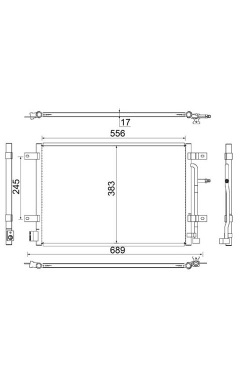 A/C-Kondensator AUDI A4 AVANT 8ED. B7