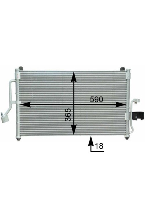 A/C-Kondensator DAEWOO / CHEVROLET NUBIRA